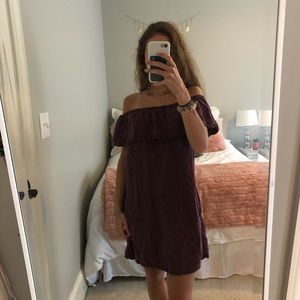 Off the shoulder dress